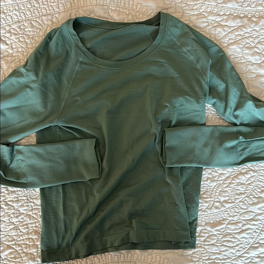 Green Long Sleeve Top